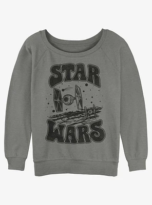 Star Wars Tie Fighter Girls Slouchy Sweatshirt
