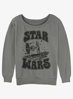 Star Wars Tie Fighter Girls Slouchy Sweatshirt