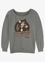 Count Chocula Cereal Biter Girls Slouchy Sweatshirt