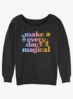 Disney Mickey Mouse every day magical Girls Slouchy Sweatshirt