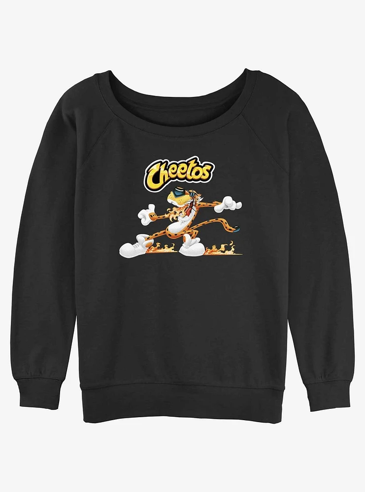 Cheetos Chester Run Spin Girls Slouchy Sweatshirt