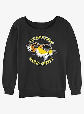 Cheetos Chester Not Easy Being Cheesy Girls Slouchy Sweatshirt