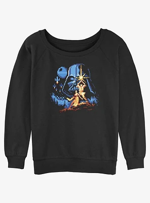 Star Wars Retro Girls Slouchy Sweatshirt