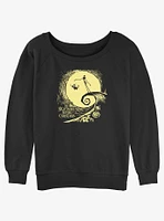 Disney Nightmare Before Christmas Jack & Zero Spiral Hill Girls Slouchy Sweatshirt