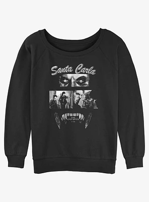 The Lost Boys Santa Carla Girls Slouchy Sweatshirt