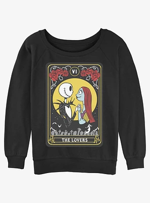 Disney Nightmare Before Christmas Lovers Tarot Girls Slouchy Sweatshirt