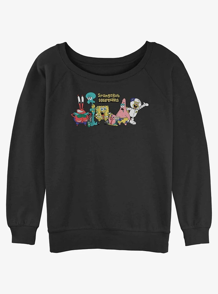 SpongeBob SquarePants Group Girls Slouchy Sweatshirt