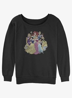 Disney Princesses Club Girls Slouchy Sweatshirt