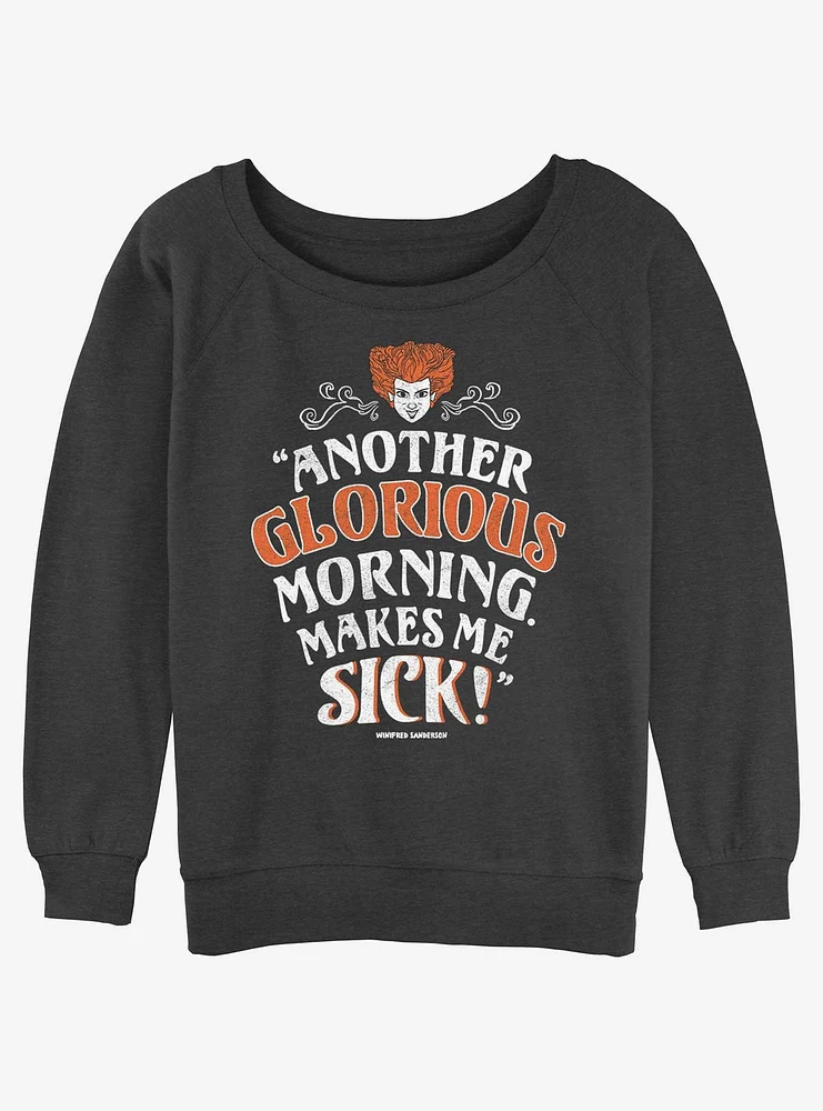 Disney Hocus Pocus Another Glorious Morning Girls Slouchy Sweatshirt