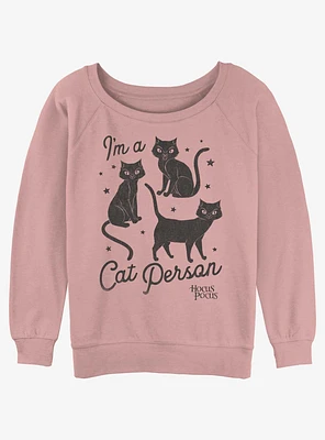 Disney Hocus Pocus Cat Person Girls Slouchy Sweatshirt