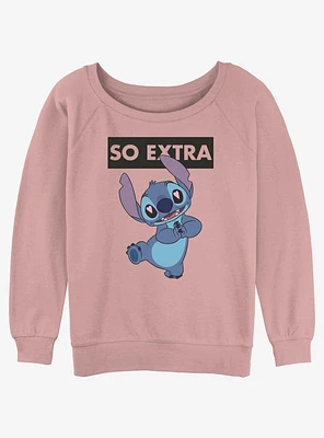 Disney Lilo & Stitch So Extra Girls Slouchy Sweatshirt