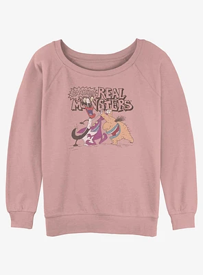 Aaahh! Real Monsters Group Girls Slouchy Sweatshirt