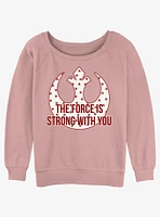 Star Wars Strong Heart Force Girls Slouchy Sweatshirt