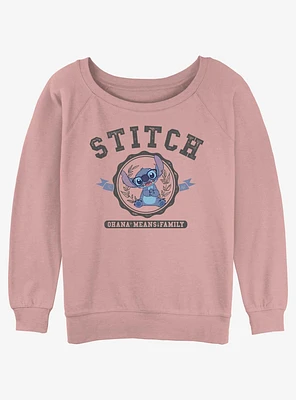Disney Lilo & Stitch Collegiate Girls Slouchy Sweatshirt