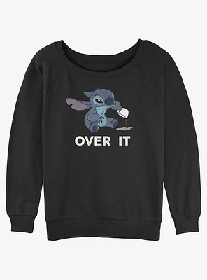 Disney Lilo & Stitch Over It Girls Slouchy Sweatshirt