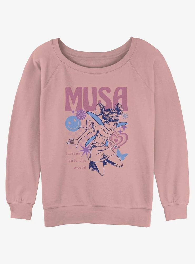 Winx Club Musa Girls Slouchy Sweatshirt
