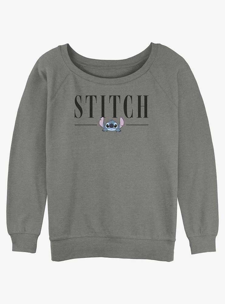 Disney Lilo & Stitch Name Girls Slouchy Sweatshirt
