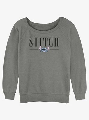 Disney Lilo & Stitch Name Girls Slouchy Sweatshirt