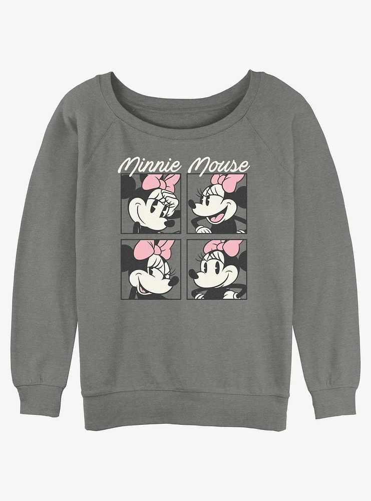 Disney Minnie Mouse Boxed Girls Slouchy Sweatshirt