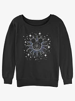 Disney Mickey Mouse Celestial Girls Slouchy Sweatshirt