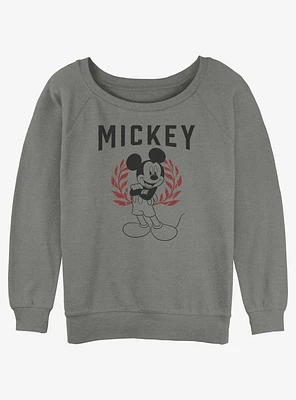 Disney Mickey Mouse Collegiate Girls Slouchy Sweatshirt