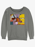 The Simpsons Lisa Coffee Womens Slouchy Sweatshirt