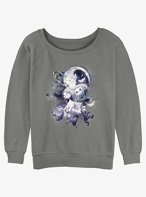 Disney Nightmare Before Christmas Night Collage Womens Slouchy Sweatshirt