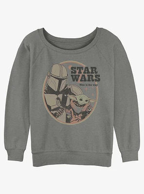 Star Wars The Mandalorian Legend Womens Slouchy Sweatshirt