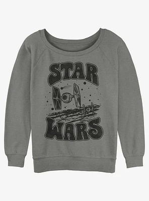 Star Wars Tie Fighter Womens Slouchy Sweatshirt