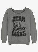 Star Wars Tie Fighter Womens Slouchy Sweatshirt