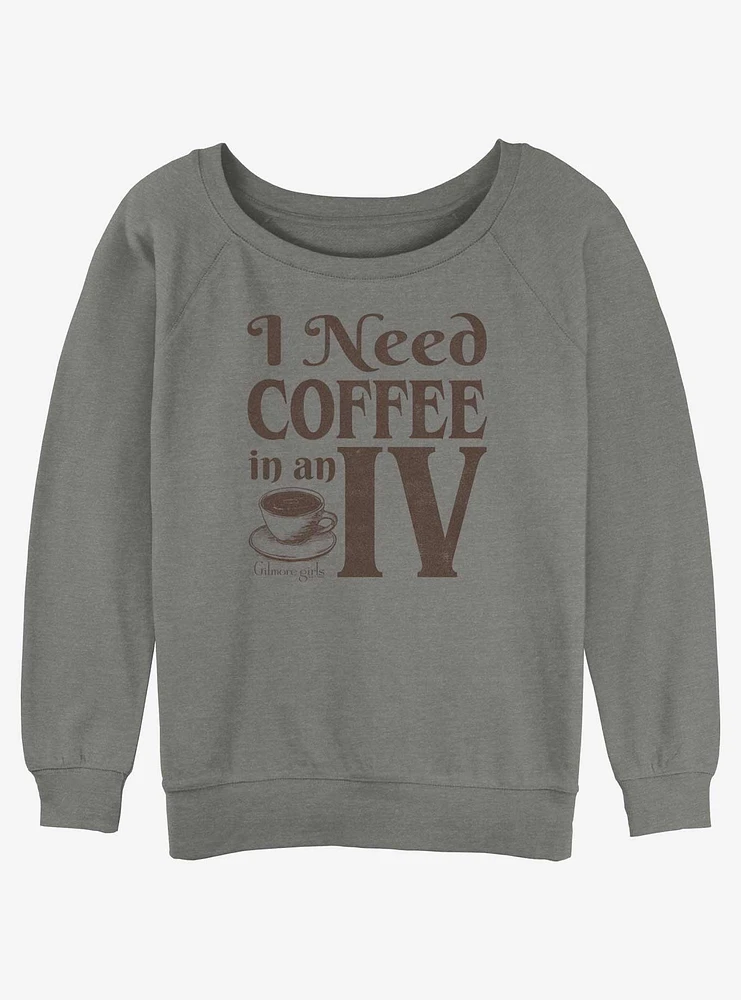 Gilmore Girls Need Coffee An IV Womens Slouchy Sweatshirt