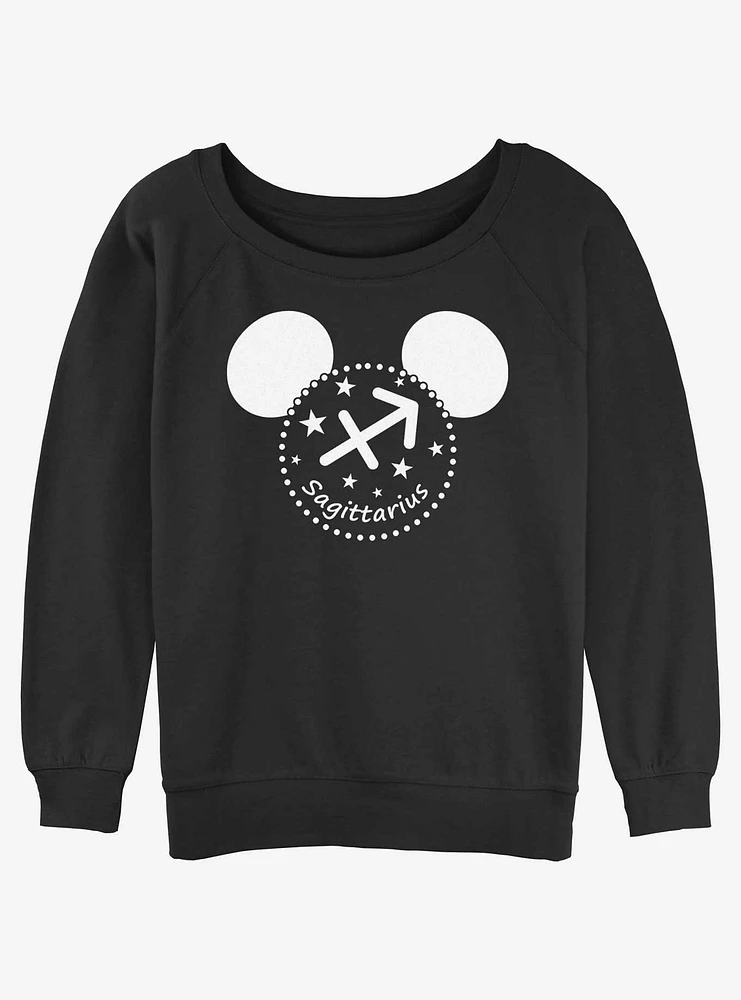 Disney Mickey Mouse Sagittarius Womens Slouchy Sweatshirt