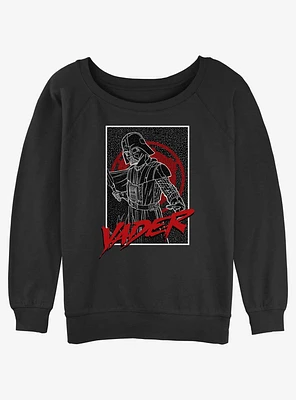 Star Wars Darth Vader Womens Slouchy Sweatshirt