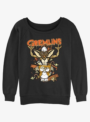 Gremlins Treats Womens Slouchy Sweatshirt