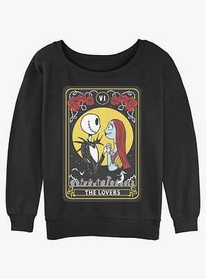 Disney Nightmare Before Christmas Lovers Tarot Womens Slouchy Sweatshirt