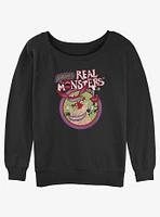 Aaahh! Real Monsters Circle Group Womens Slouchy Sweatshirt