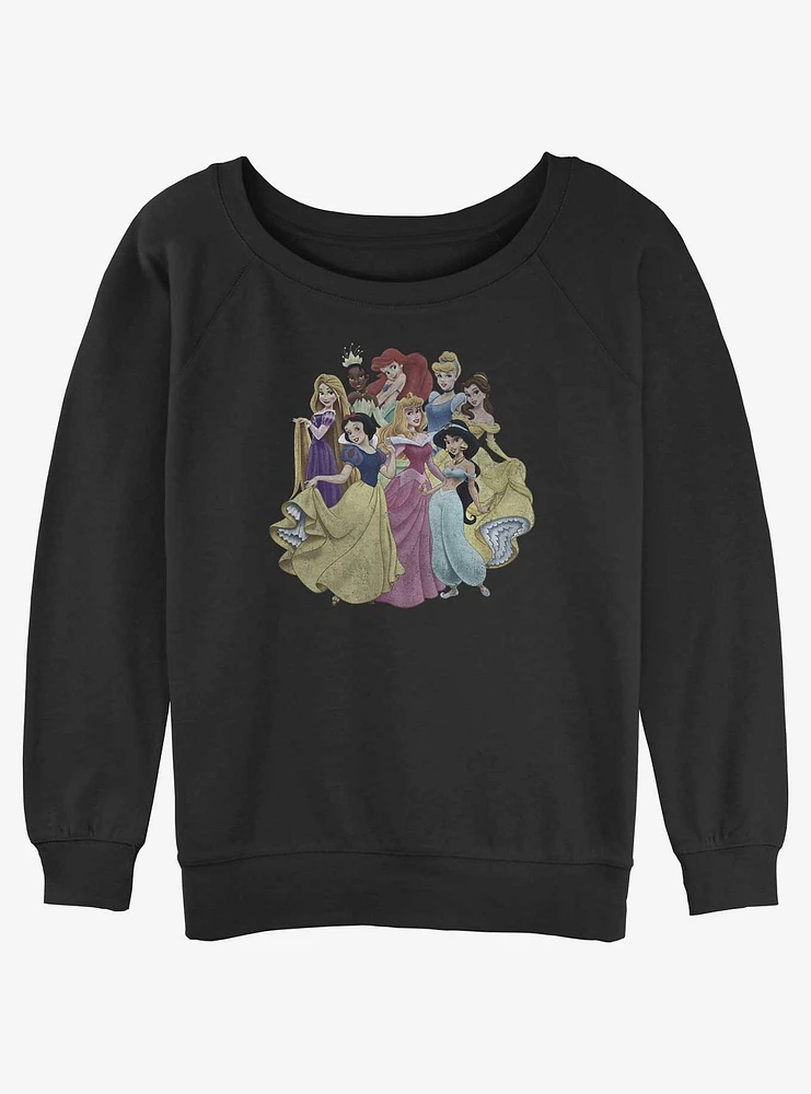 Disney Princesses Club Womens Slouchy Sweatshirt