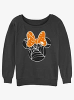 Disney Minnie Mouse Webs Womens Slouchy Sweatshirt