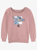 Disney Lilo & Stitch Hi Womens Slouchy Sweatshirt