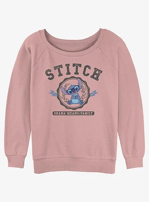 Disney Lilo & Stitch Collegiate Womens Slouchy Sweatshirt