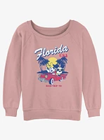 Disney Mickey Mouse & Minnie Road Trip Womens Slouchy Sweatshirt