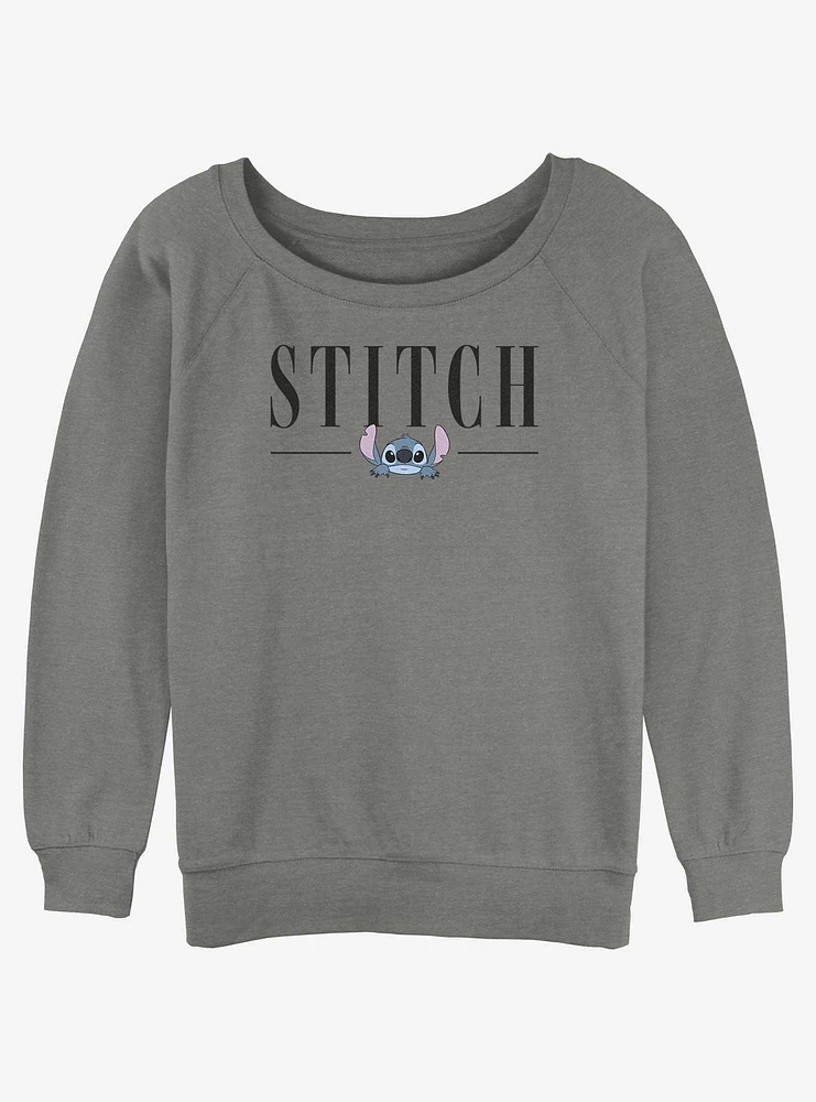 Disney Lilo & Stitch Name Womens Slouchy Sweatshirt