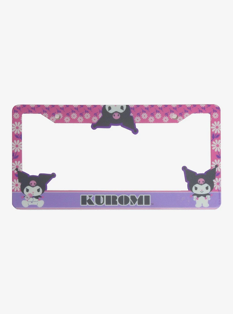 Sanrio Kuromi Floral License Plate Frame — BoxLunch Exclusive