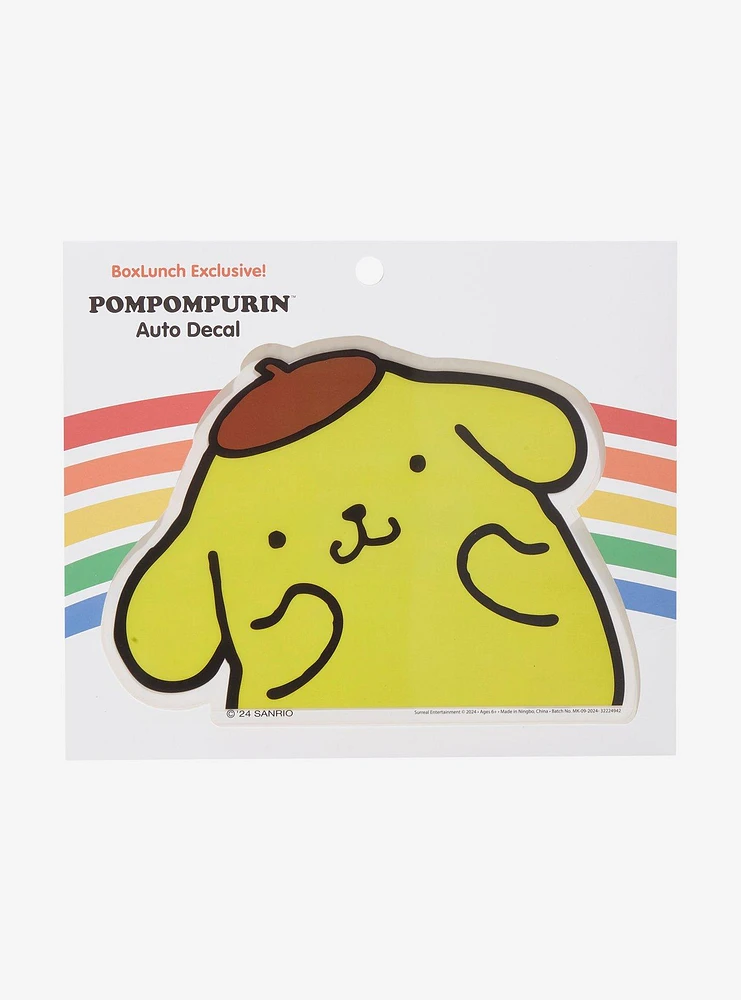 Sanrio Pompompurin Smiling Auto Decal - BoxLunch Exclusive