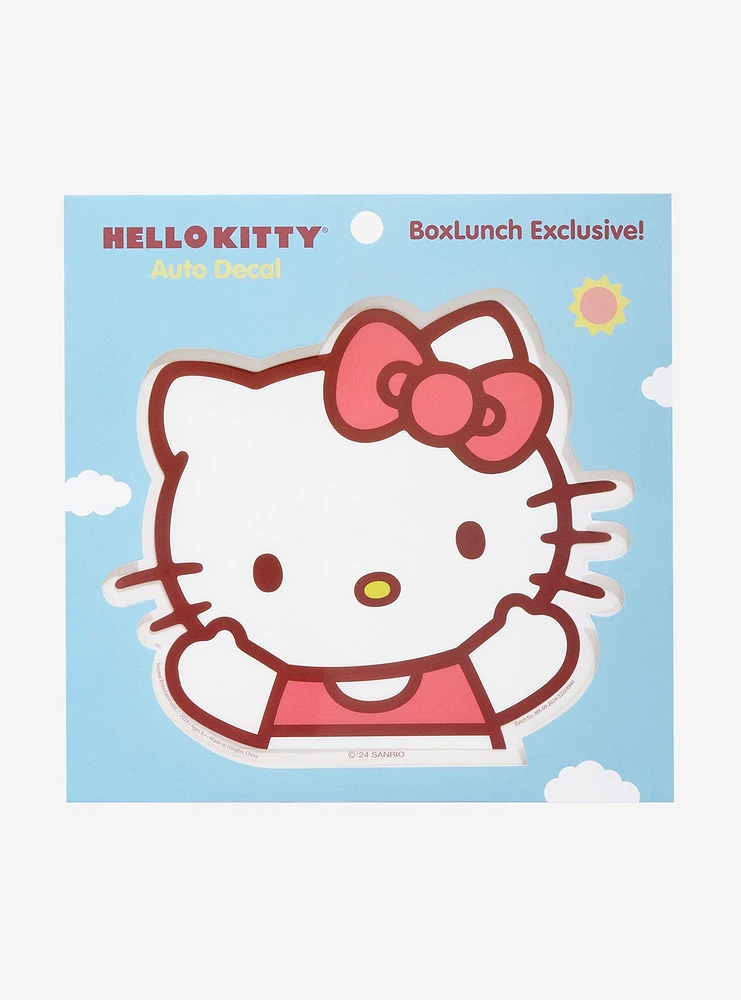 Sanrio Hello Kitty Waving Auto Decal - BoxLunch Exclusive