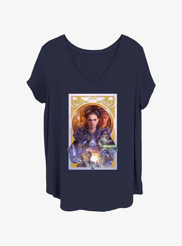 Star Wars Padme Poster Girls T-Shirt Plus