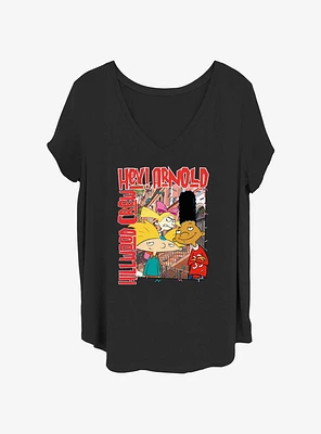 Nickelodeon Hey Arnold Hollywood Crew Girls T-Shirt Plus