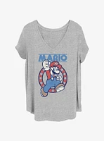 Nintendo Mario Classic Coin Girls T-Shirt Plus