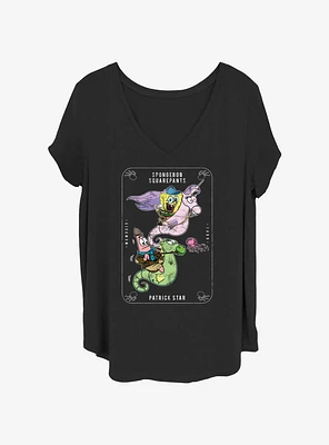 Spongebob Squarepants Tarot Bob Girls T-Shirt Plus