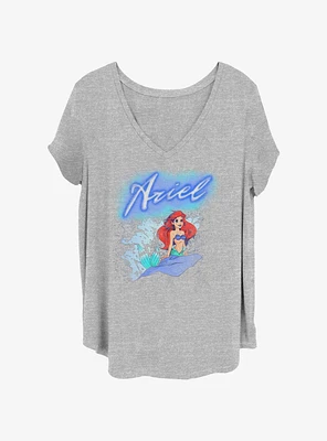 Disney The Little Mermaid Ariel Brush Girls T-Shirt Plus